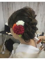 ヘアアンドケア エジェリラボ(hair&care egerie lab)&nbsp;愛されゆるふわ編み込みスタイル!結婚式・成人式◎