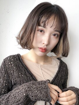 アイティー バイ アルバム 中野店(IT by ALBUM) ウェットボブ_耳かけウェーブパーマフォギーベージュ_27480