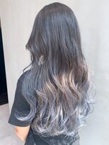 アルバム 銀座(ALBUM GINZA)&nbsp;グラデーションロング_フリンジウェーブセシルカット_ba301861