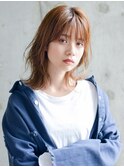大人かわいい/レイヤーミディ/Aラインボブ/韓国前髪