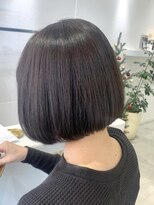 ビューバイネオリーブ 用賀店(Beau'r by neolive)&nbsp;グレージュカラーボブウルフ黒髪ココアベージュ　１