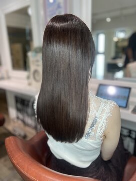 アルル 銀座(alulu) 【髪質改善】オリーブグレージュ/セミロングカラー