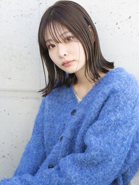 バース(BIRTH) 天神【BIRTH】アッシュカラー×外ハネ切りっぱなしボブディ