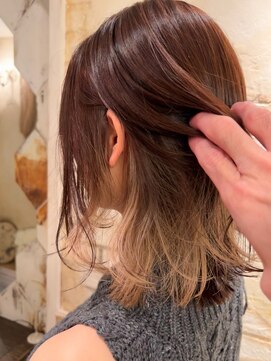 アンテナ(ANTENA) 韓国風外ハネ☆イヤリングカラー☆★20代お客様施術後★☆