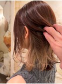 韓国風外ハネ☆イヤリングカラー☆★20代お客様施術後★☆