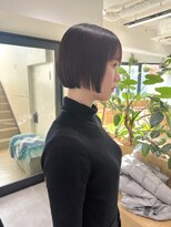 オーシャン(Ocean) 【OceanHair&Life田中愛梨】10代20代襟足ギリ切りっぱなしボブ◎