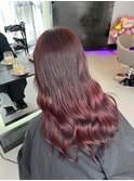 #レッドカラー#ツヤカラー#ツヤトリートメント