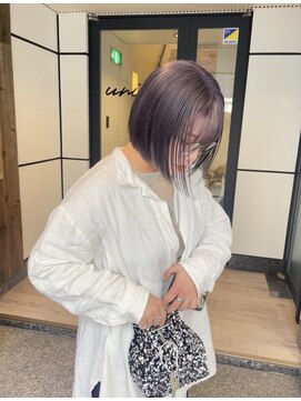 ユニコ(unico) ラベンダー/ラベンダーグレージュ/ブリーチ/ぼぶ