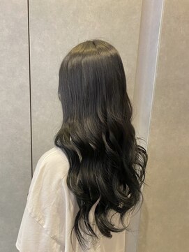 ジールサロン つくば本店 ロングヘア×ダークアッシュブラウン