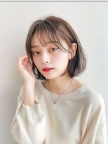 クラン 岡本(Chlan)&nbsp;抜け感ボブ×アッシュブラウンカラー