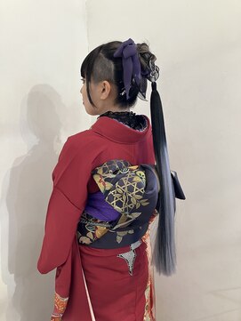 イツキ ヘアーデザイン(ITSUKI hair design) 成人式　ポニーテールアレンジ
