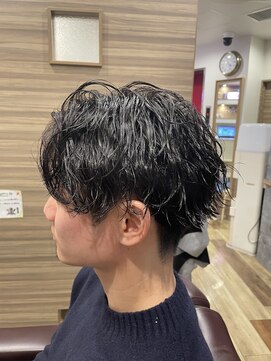 銀座マツナガ 神田店 波巻きスパイラル人気メンズパーマ