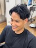 メンズカット＋パーマ（部分）￥8500