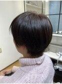 襟足刈り上げマッシュショート