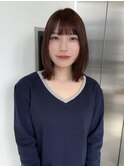 ミディアムレイヤー/レイヤーカット/顔周りレイヤー