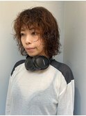 [伽羅]縮毛矯正をやめて地毛を活かしたボブパーマ