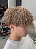熊本メンズカラー ハイトーンカラー ミルクティー MEN'S HAIR