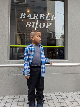 クフィア メンズヘアー カンポ 難波店(CUFFIA MEN'S HAIR CAMPO) スペインカールブルーブラックフェザーパーママンバンヘア