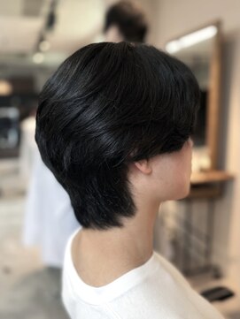 シーフ 千葉(Cyf) センターパートウルフ/メンズウルフ/ブルーブラック/大堰龍吾