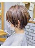 30代/40代 絶壁解消・小顔前下がりショートボブ【中村】