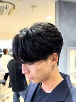 曲がる縮毛矯正専門店 バイ レイズ 名駅(曲がる縮毛矯正専門店 by RAYS) 曲がる縮毛矯正 センターパート刈り上げ K