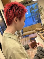 ブルー(BLUE) スパイキーショート×コカコーラ