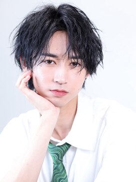 アンサー 渋谷(ANSWER) 大人ヘアナツイスパ波巻きセンターパートスッキリ色気ヘア