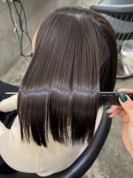 ロンド 表参道店(Lond) くびれヘア/アプリコットオレンジ/ハイライトカラー/ボブ/池袋