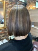 ハイライト白髪ぼかし