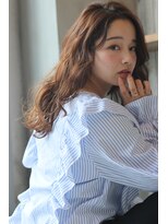 organic+tricot 所沢　ボブ/カラー/ハイライト/白髪ぼかし【1月7日NEWOPEN（予定）】 20代30代◎冬カラー◎ブラウンベージュ×ゆるふわパーマロング