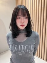 ロンド アンブル 四条烏丸(Lond ambre)&nbsp;ミディアムレイヤー/グレージュ/韓国/小顔