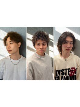 清潔感とトレンド感のある男前スタイルお任せ下さい！《メンズパーマが得意なスタイリスト在籍！》