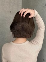 ヨーク(YOKE)&nbsp;レイヤーボブくびれボブ韓国ボブ前髪顔周りカット髪質改善