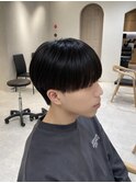 メンズ縮毛矯正　　ラウンドマッシュ
