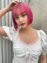 ワンズクロエ 原宿店(ONE's Chloe)&nbsp;イメチェンピンクベージュアンブレラカラー前髪