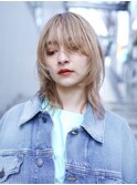 【GEEKS渋谷】ハッシュカット/夏ヘア/ミルクティーベージュ/小顔