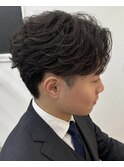 船橋駅MEN’S/波巻きツイストスパイラル/リバースセンターパート