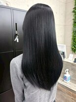 スターズ 柏(STARS)&nbsp;髪質改善 縮毛矯正 ストレート ロング ダークアッシュグレー