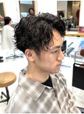 調布メンズパーマツイストスパイラルパーマ波巻きパーマツイスパ