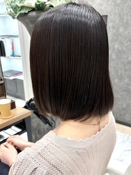 コーゾーギンザ 上野御徒町店(KOZO GINZA) 縮毛矯正・ストレート/ダークパープル/ミルクブラウン