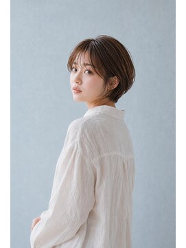 フレイムス ヘアアンドリラックス 大宮東口店(Frames) ショートボブ髪型20代30代40代50代前髪あり前髪なし面長丸顔越谷