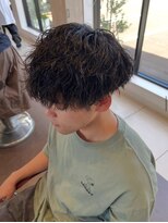 アース 会津若松店(HAIR&MAKE EARTH)&nbsp;メンズマッシュパーマ