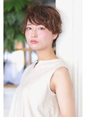 大人女子☆小顔パーマ　カジュアルショート