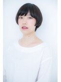ネイビー艶カラー♪小顔マッシュショートY戸田公園20代30代40代