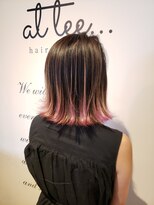 アットティー 金沢文庫(at tee...) 【裾カラーピンク】バレイヤージュBob☆