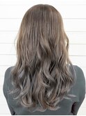 【AUBE HAIR】ピンクハイライトベージュ_フリンジウェーブ