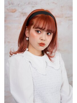 ディーボーイ 下通本店(D-BOY) パッと明るく春カラー♪　前髪カット/ダブルカラー