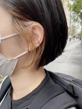 アイビー 吉祥寺(aivee) 【インナーカラー】刈り上げボブ×チラ見せゴールドベージュ