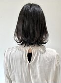 【FOLK】似合わせカットで暗くても透ける♪切りっぱなし外ハネ