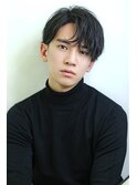 2ブロック耳かけ【かき上げ】メンズショート